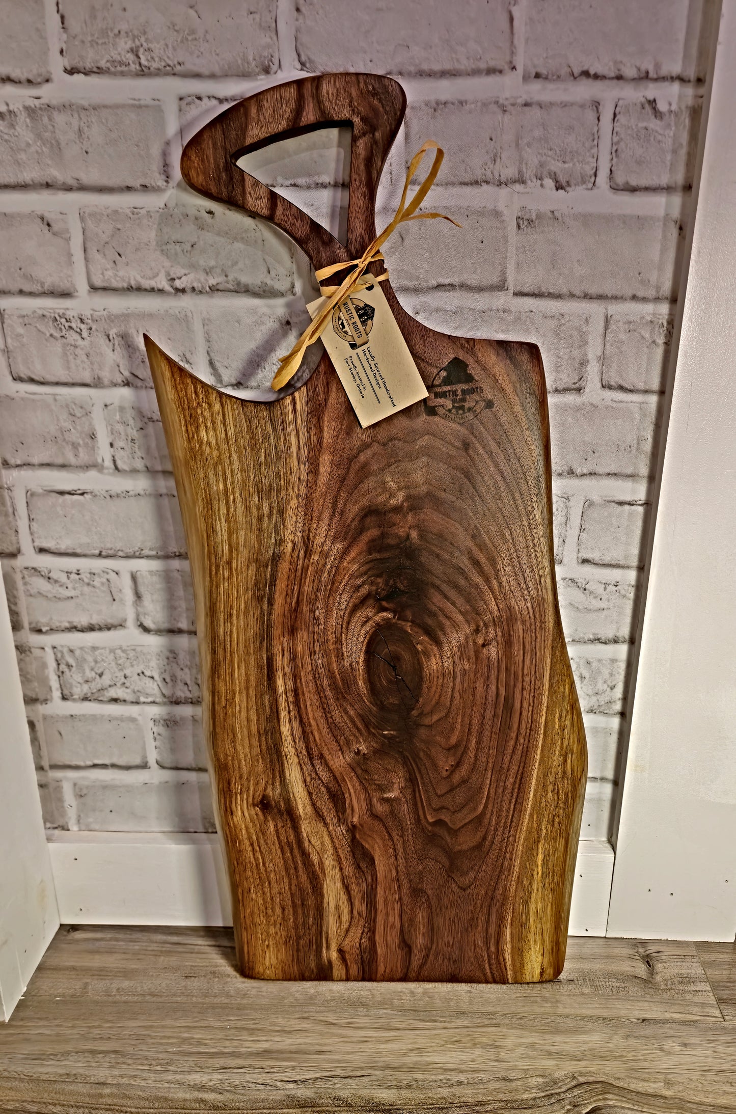 Beautiful Unique Dark Walnut Charcuterie